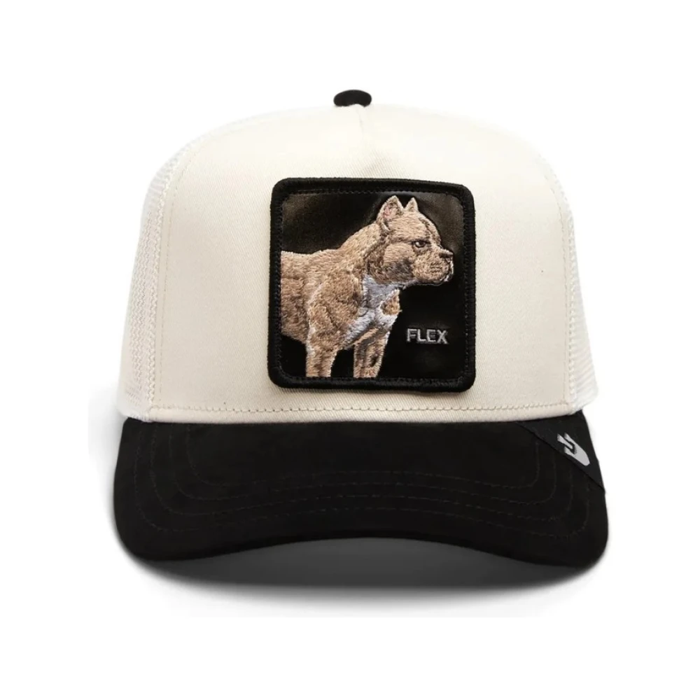 Goorin Bros Beige Pit Bull Suede Trucker Cap White Heren