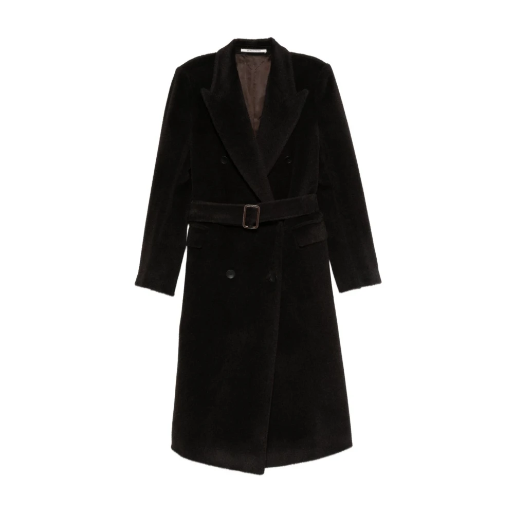 Tagliatore Brown Jolee Double-Breasted Coat - Female - Belted Coats - Xs - Coats