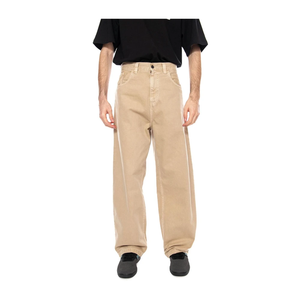 Carhartt Wip Beige Brandon Pant - Male - Straight Trousers - S - Trousers