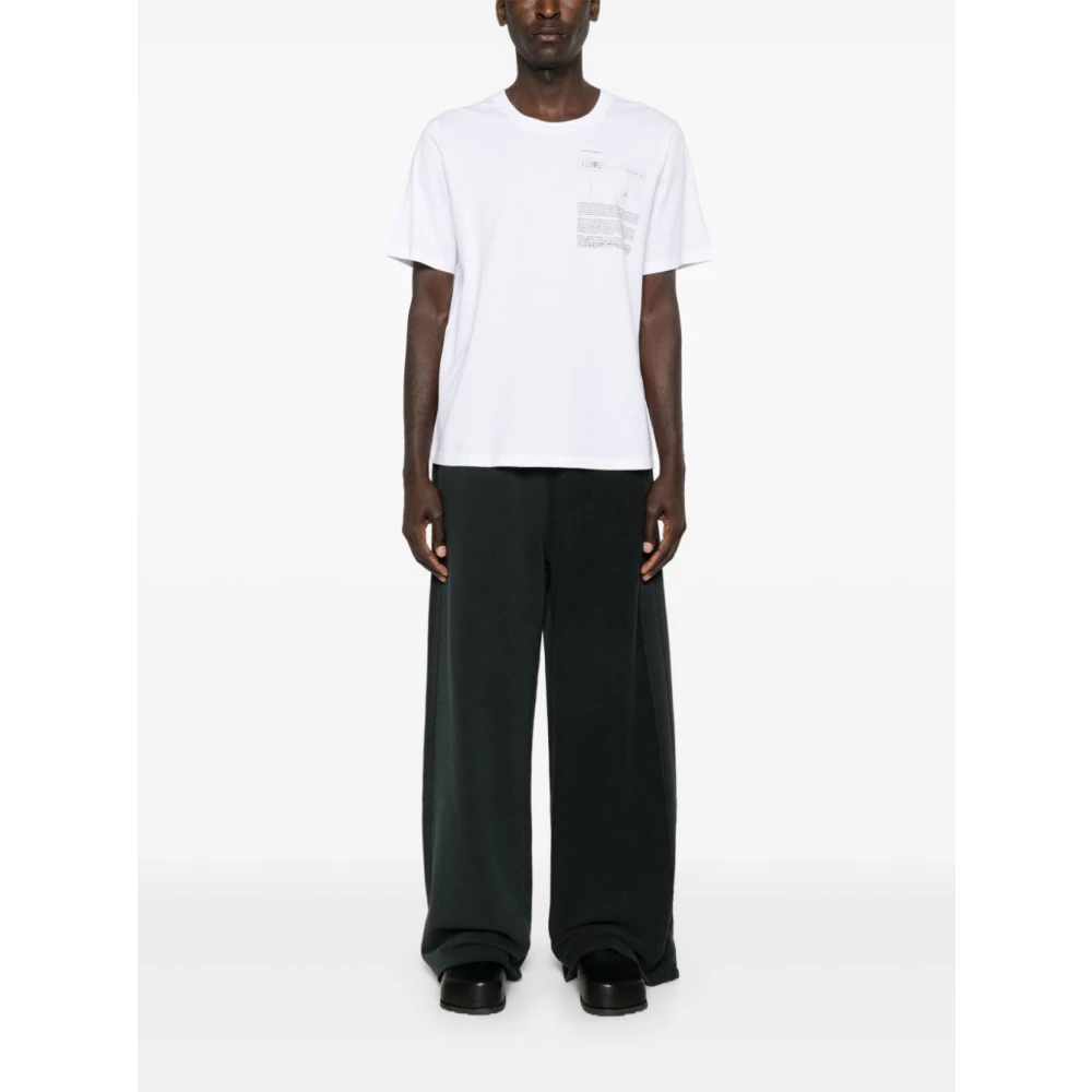 MM6 Maison Margiela Zwarte Katoenen Joggingbroek Black Heren