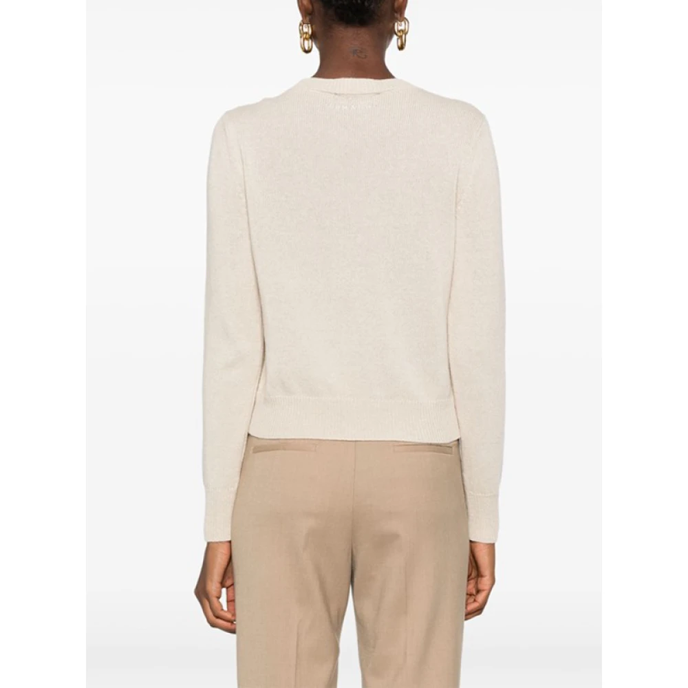 Ermanno Scervino Cardigan met strass en knoopsluiting Beige Dames