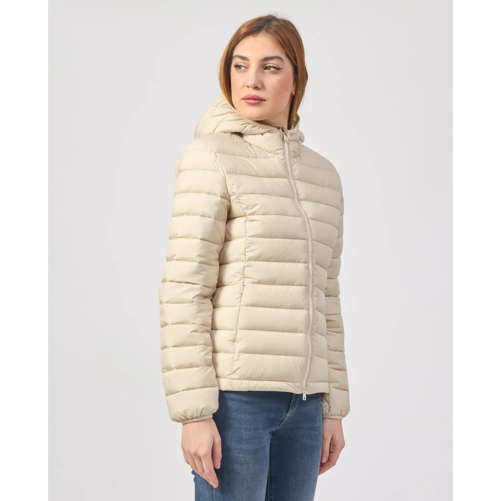 Ecoalf Omkeerbare winddichte jas Atlantic Beige Dames