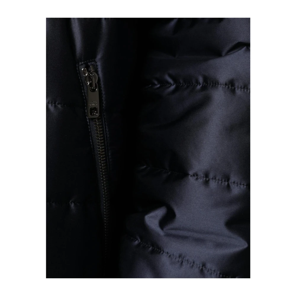 Dolce & Gabbana Blauwe Gewatteerde Bomberjack Blue Heren