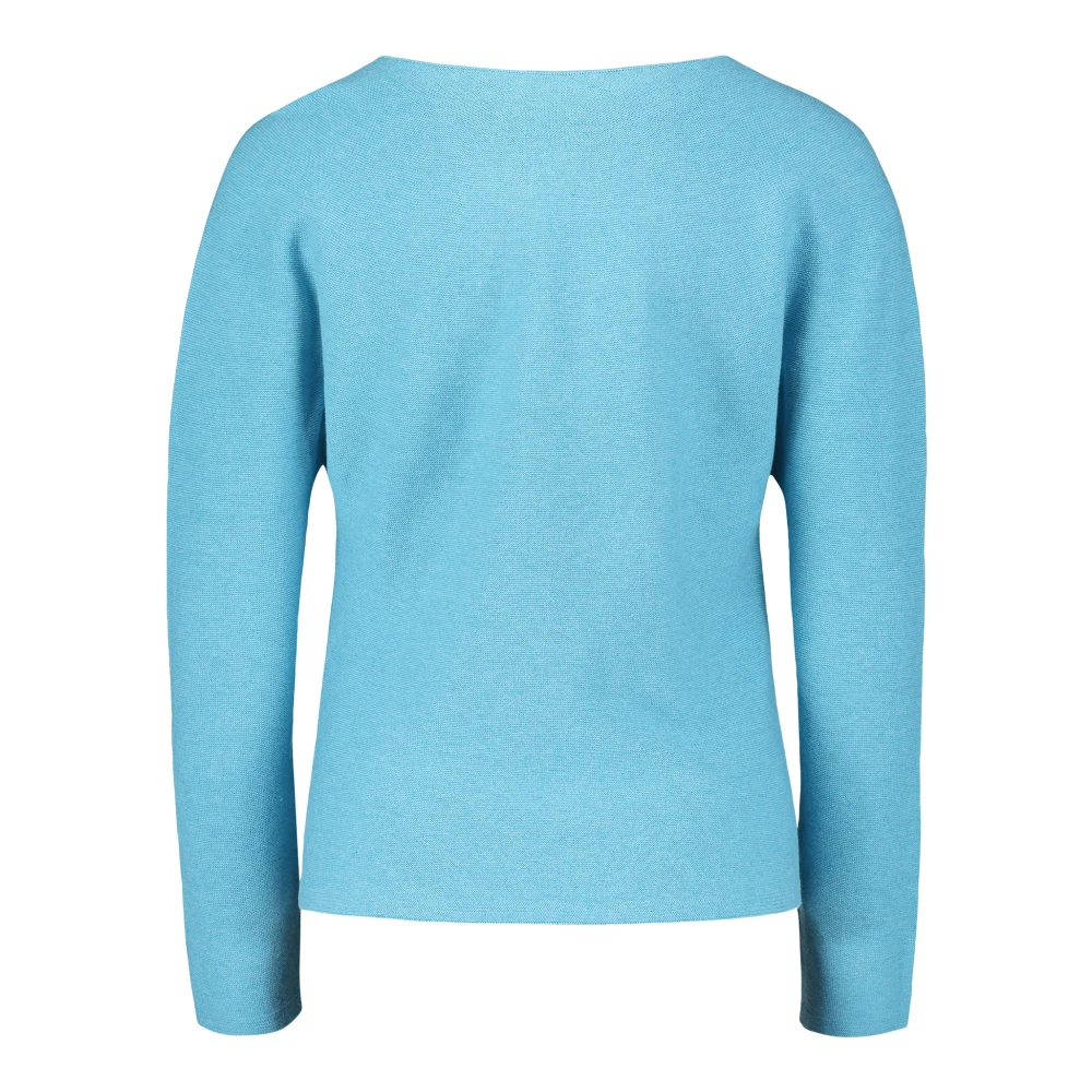 Betty & Co Gebreide trui met breidetails Blue Dames