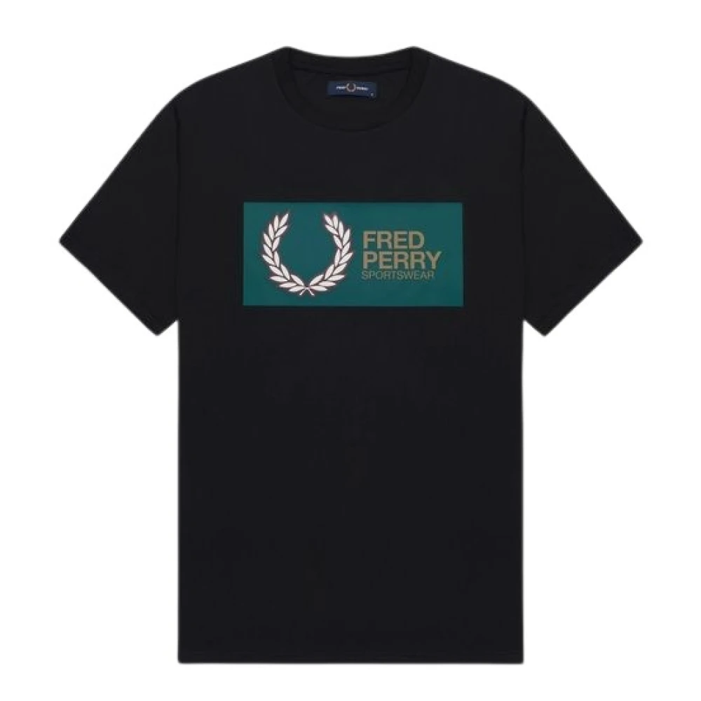 Fred Perry Sportkläder Logo T-Shirt Black, Herr