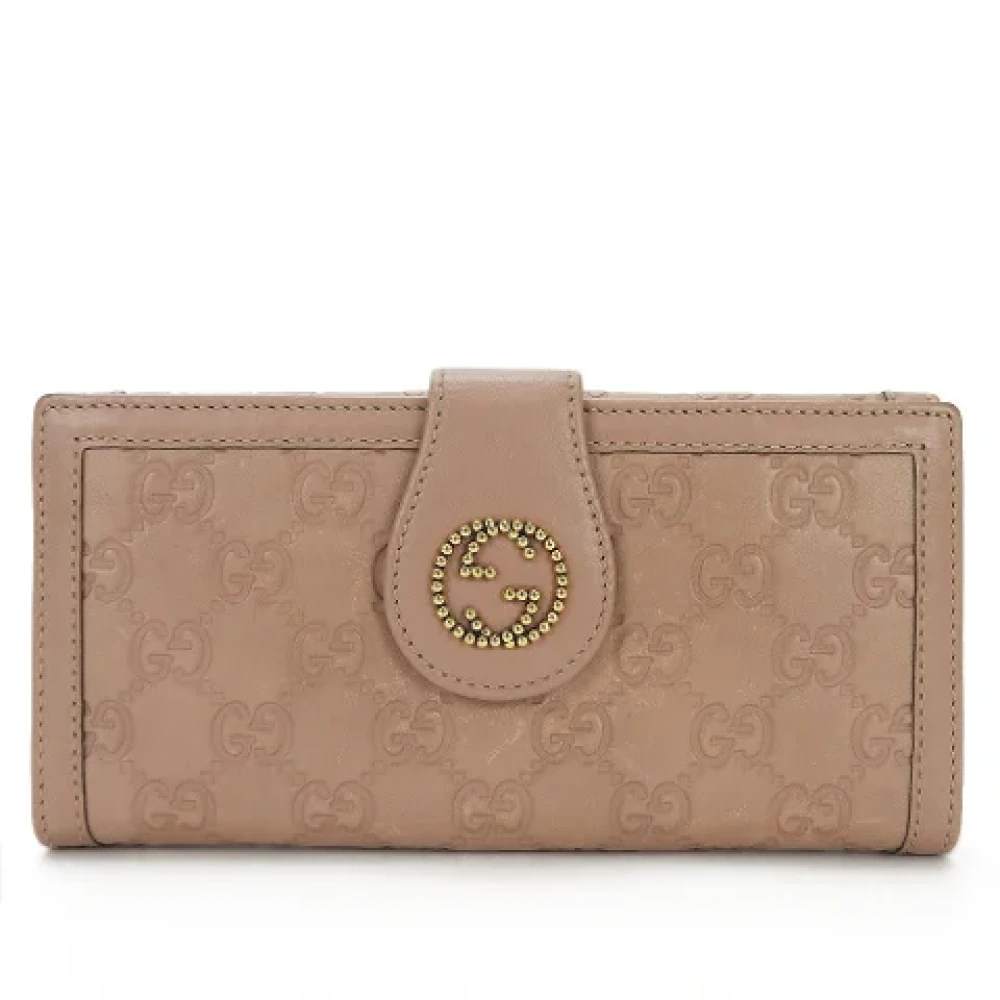 Gucci Vintage Pre-owned Leather wallets Pink Dames