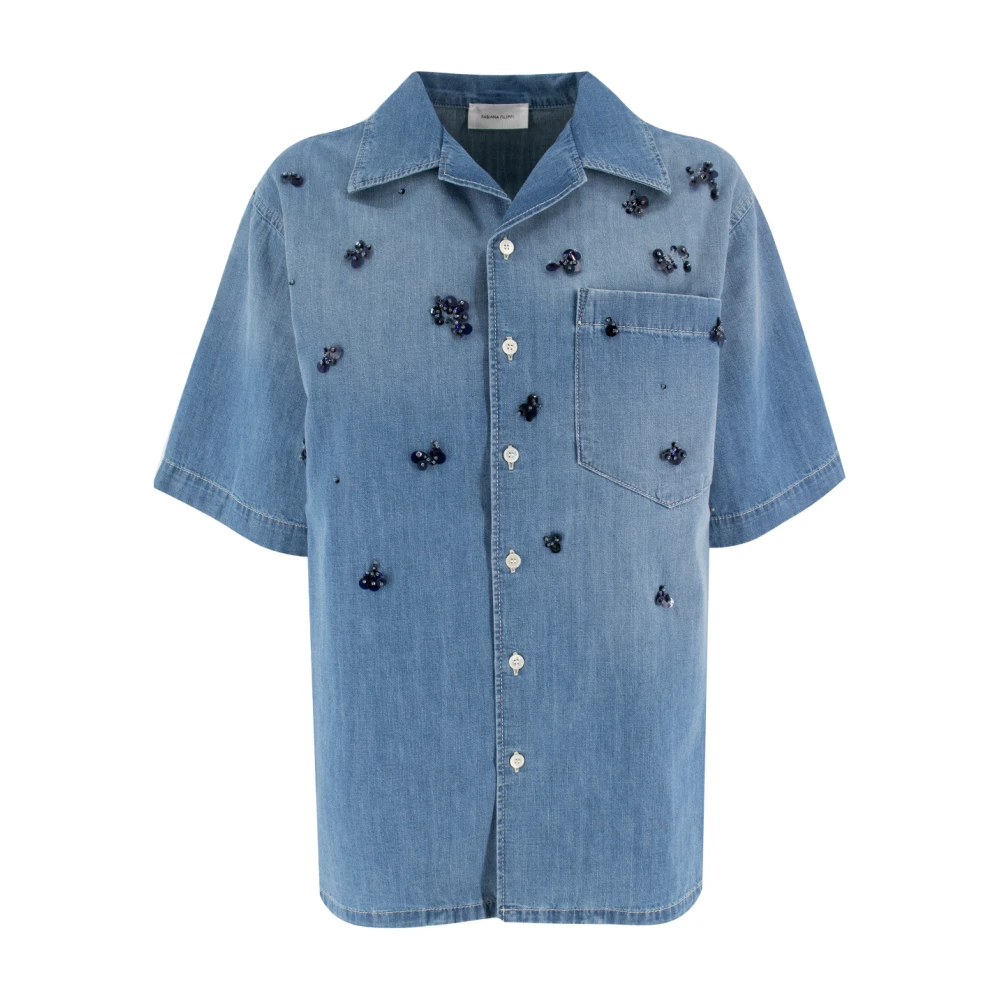 Blouses & Shirts > Denim Shirts - - Fabiana Filippi - Modalova