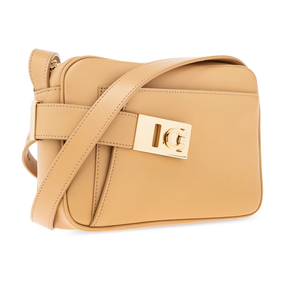Salvatore Ferragamo Schoudertas Beige Dames