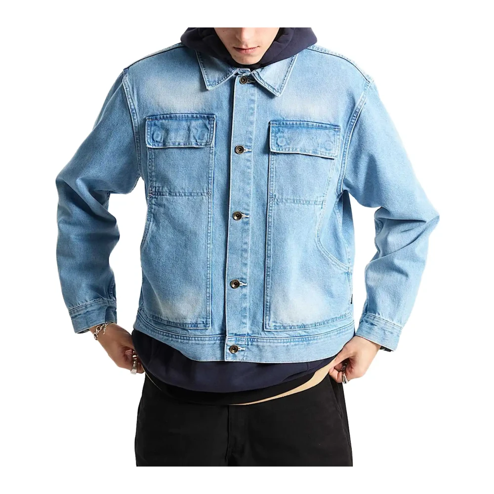 Vans Blue Premium Mcavoy Trucker Jacket - Male - Denim Jackets - S - Jackets