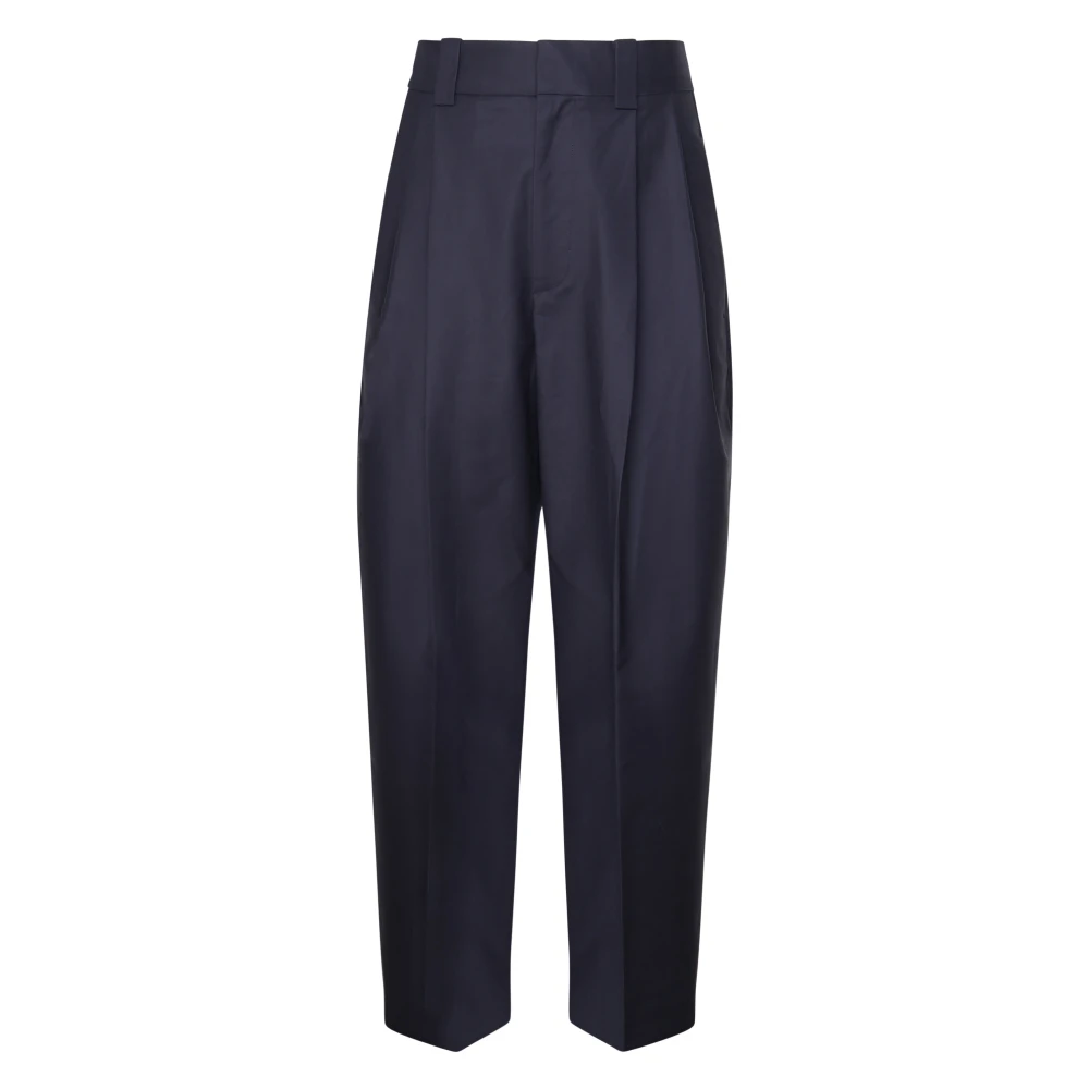 Jacquemus Blauwe ballonbroek met plooien Blue Heren