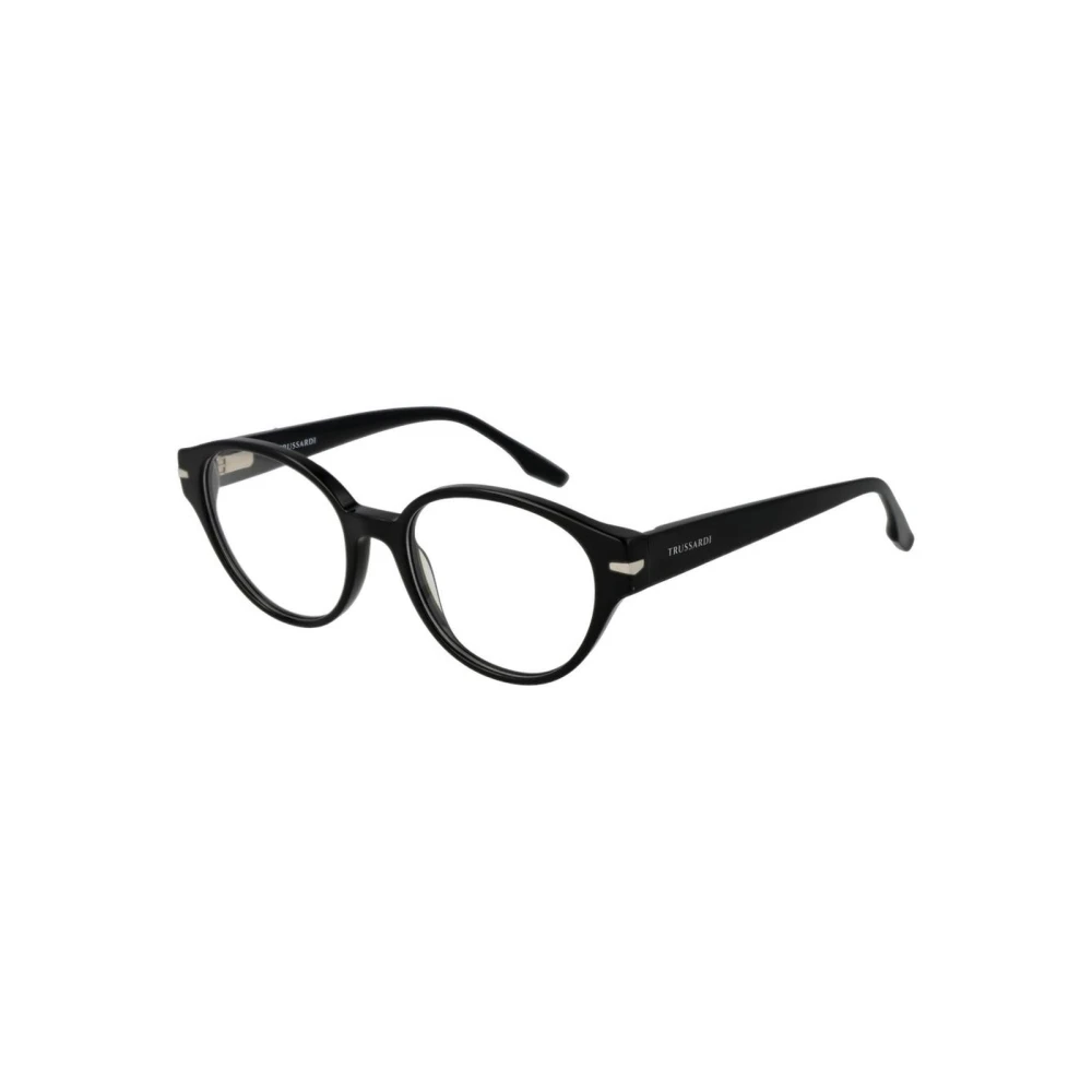 Trussardi Women's Black Elegant Rectangular Glasses Frame
