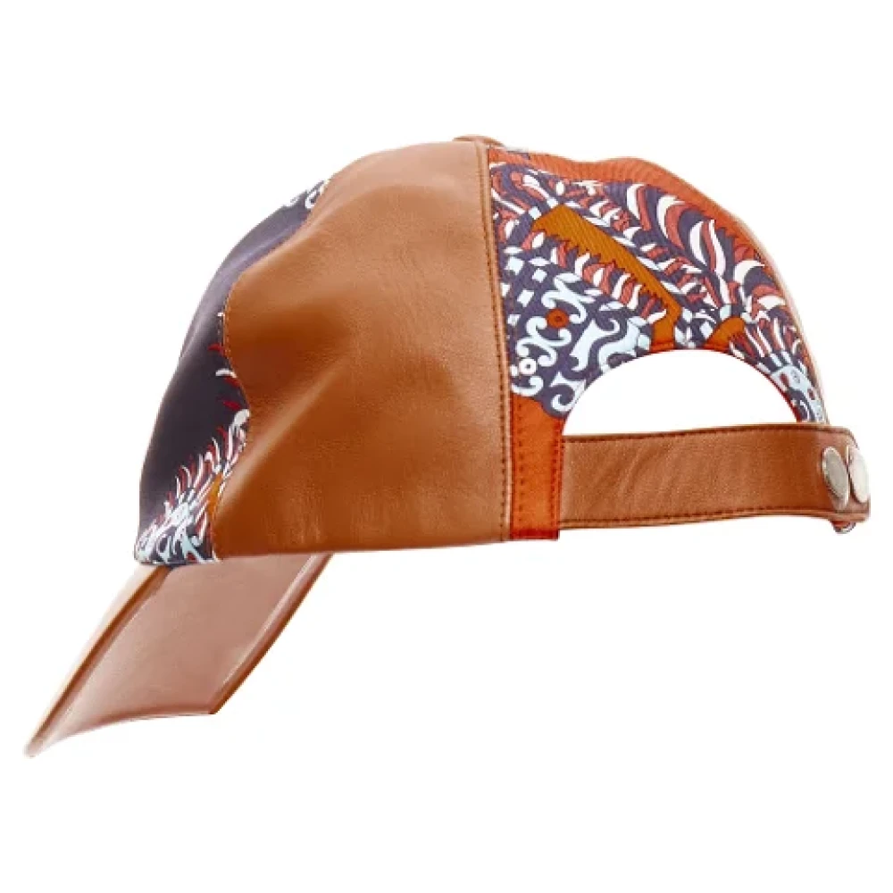 Hermès Vintage Pre-owned Leather hats Brown Dames
