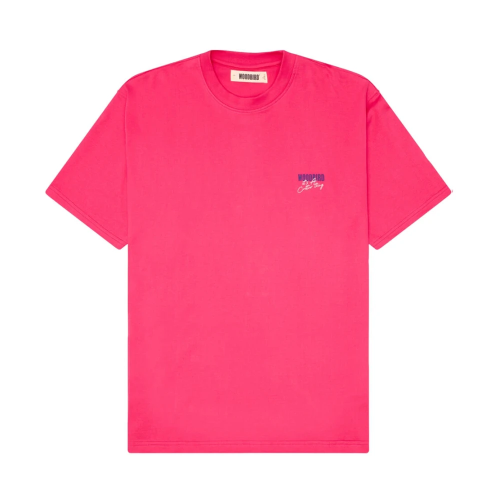 Woodbird Korte Mouw Tee 2516-420 Pink Heren