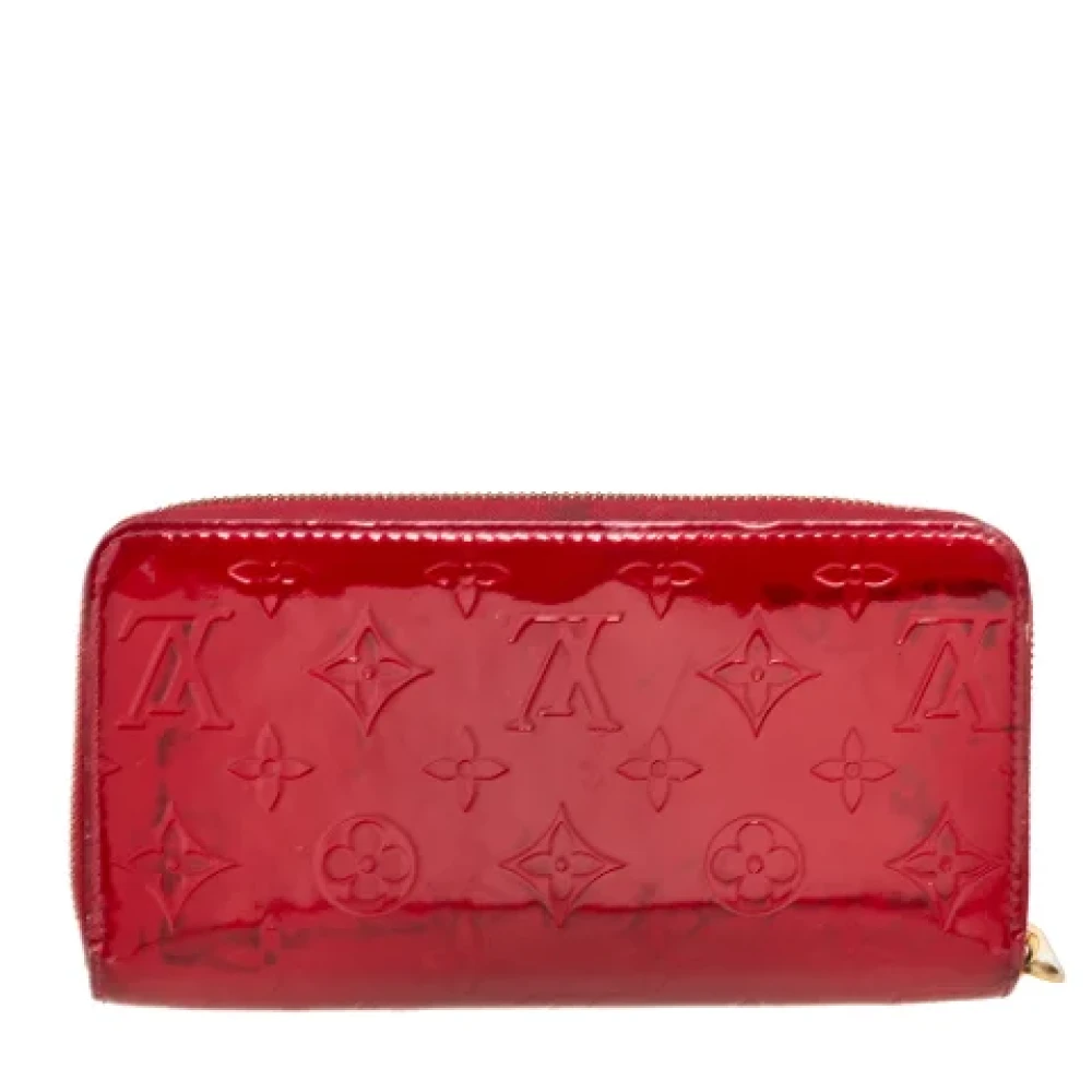 Louis Vuitton Vintage Pre-owned Leather wallets Red Dames