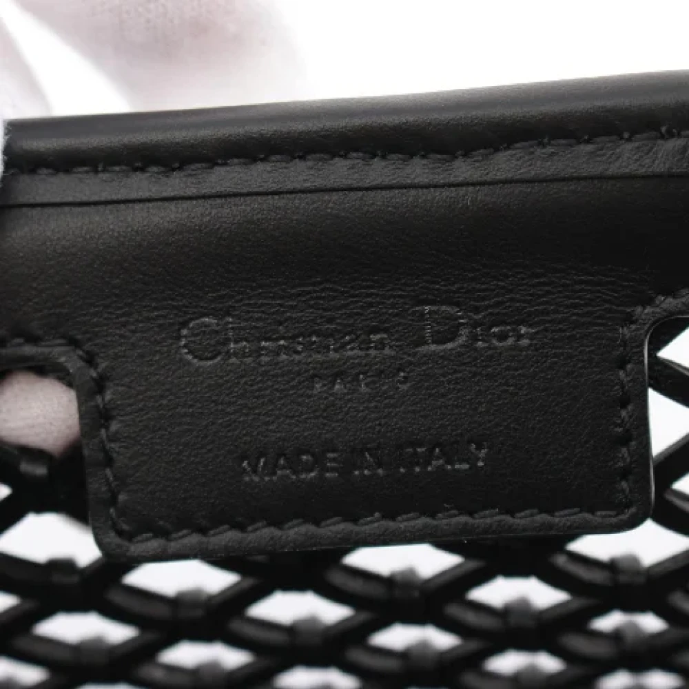 Dior Vintage Pre-owned Leather dior-bags Black Dames