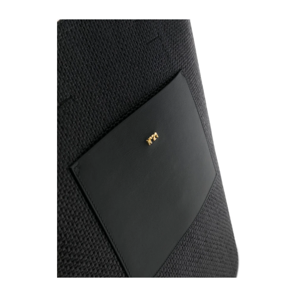 N21 Zwarte leren tas Black Dames