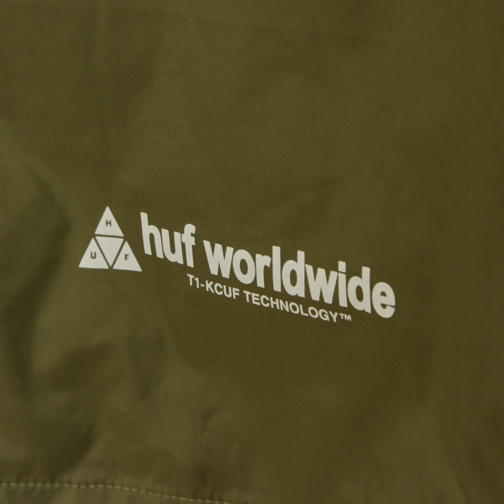 HUF Flags Anorak Jas Cyber Rood Multicolor Heren
