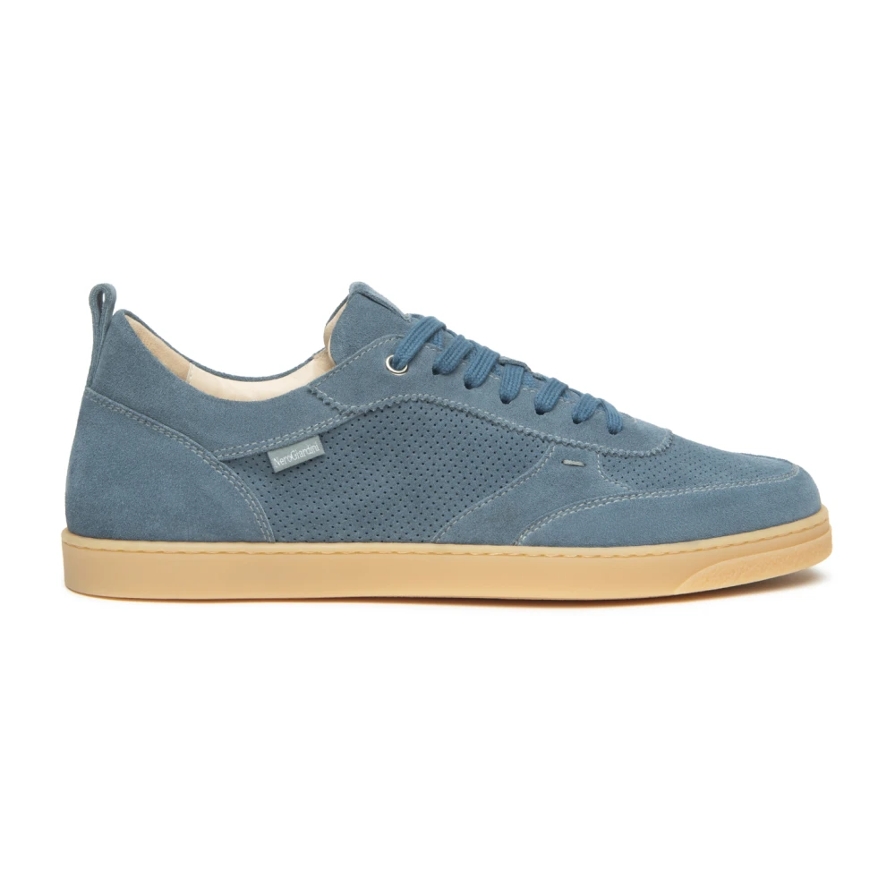 Nerogiardini E601180 Suède Sneaker Heren Schoenen Blauw