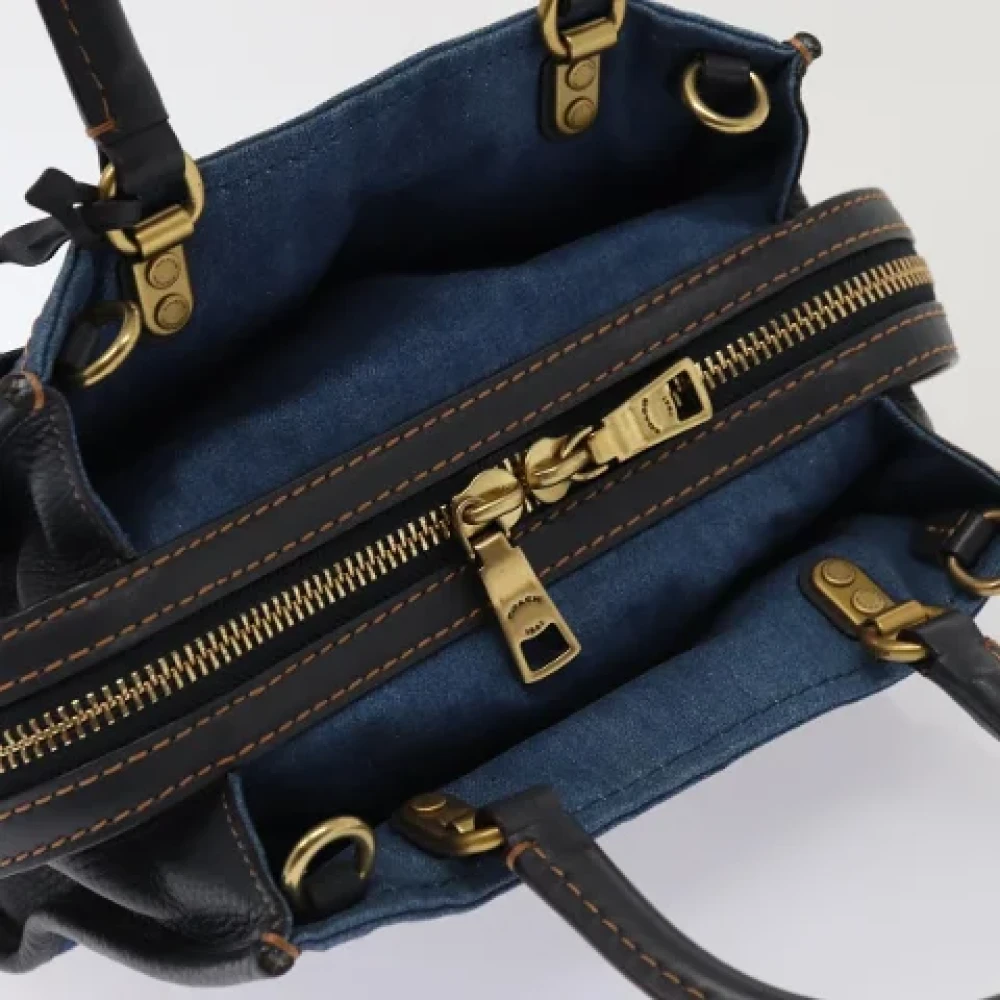 Coach Pre-owned Canvas handbags Blue Dames