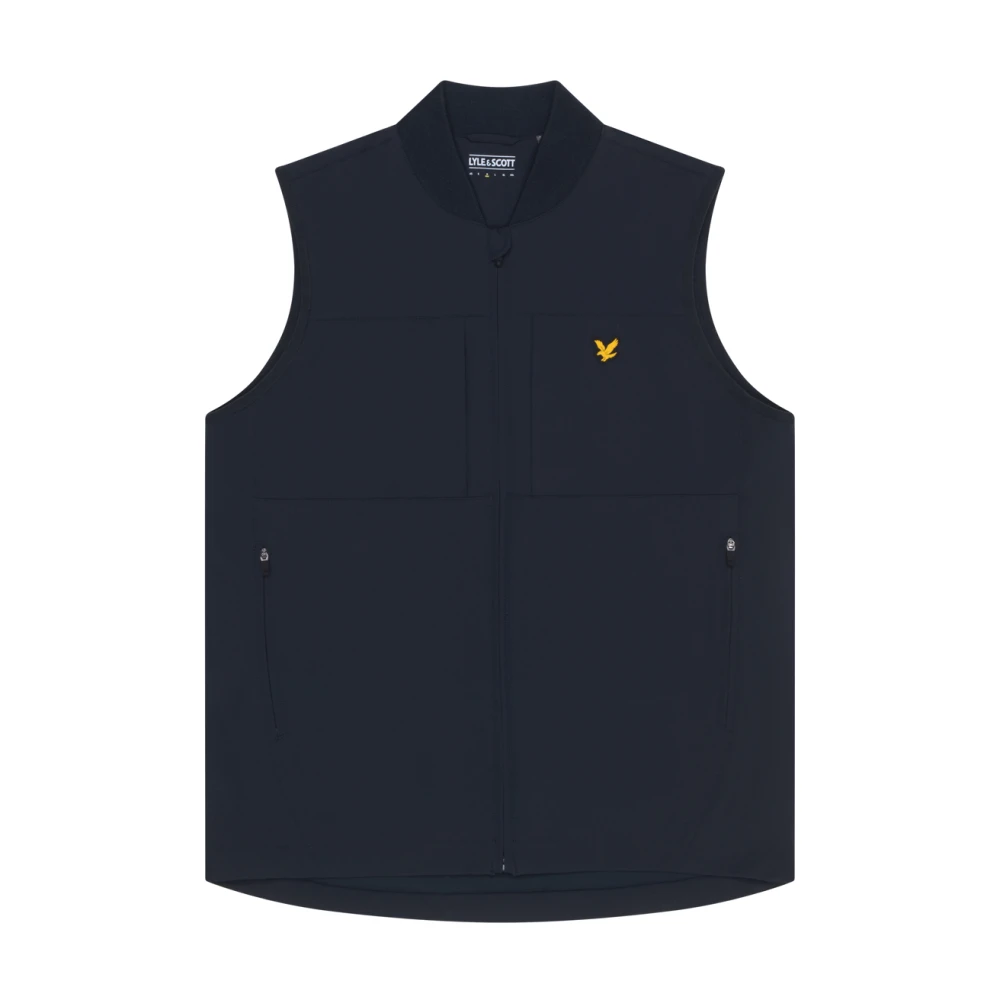 Lyle & Scott Tech Golf Gilet Jas Blue Heren