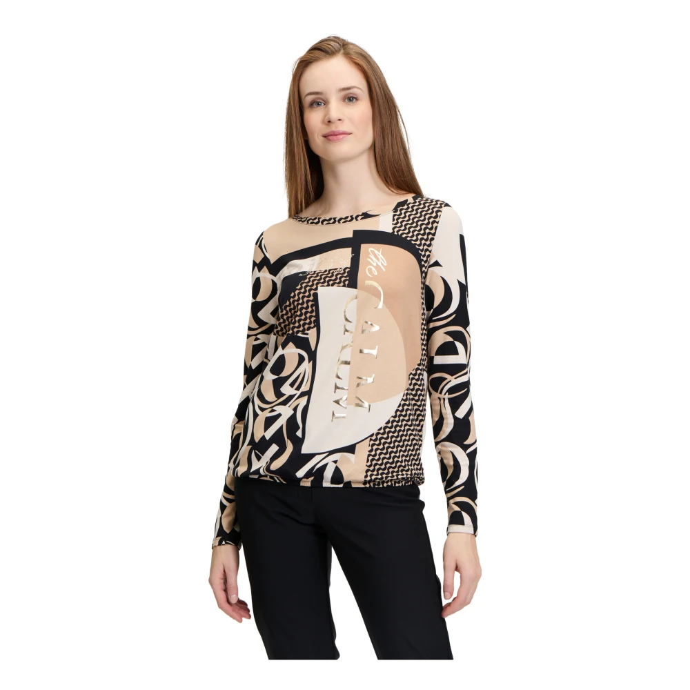 Betty Barclay Casual shirt met elastische tailleband Beige Dames