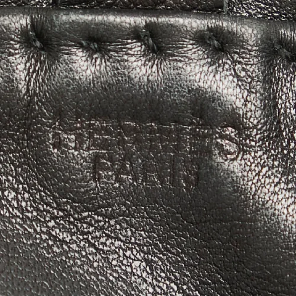 Hermès Vintage Pre-owned Leather crossbody-bags Black Dames
