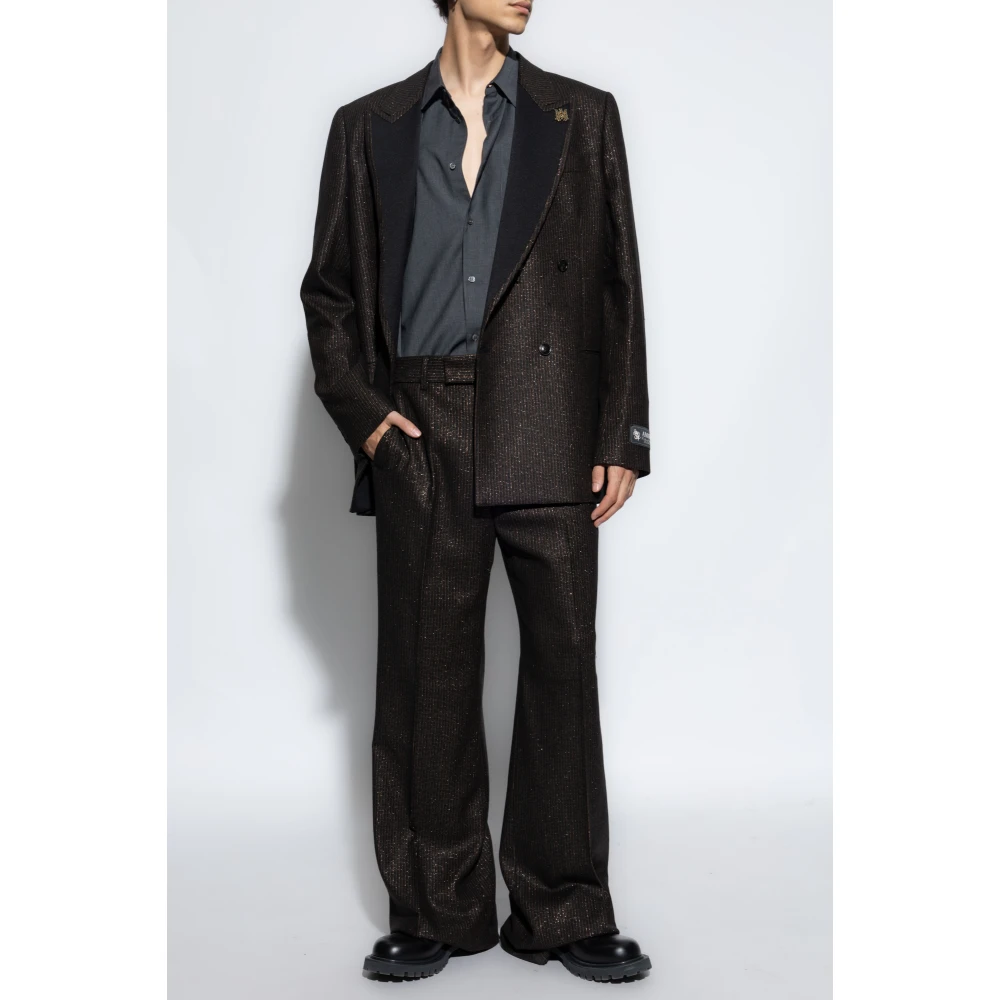 Amiri Gestreepte Blazer Brown Heren