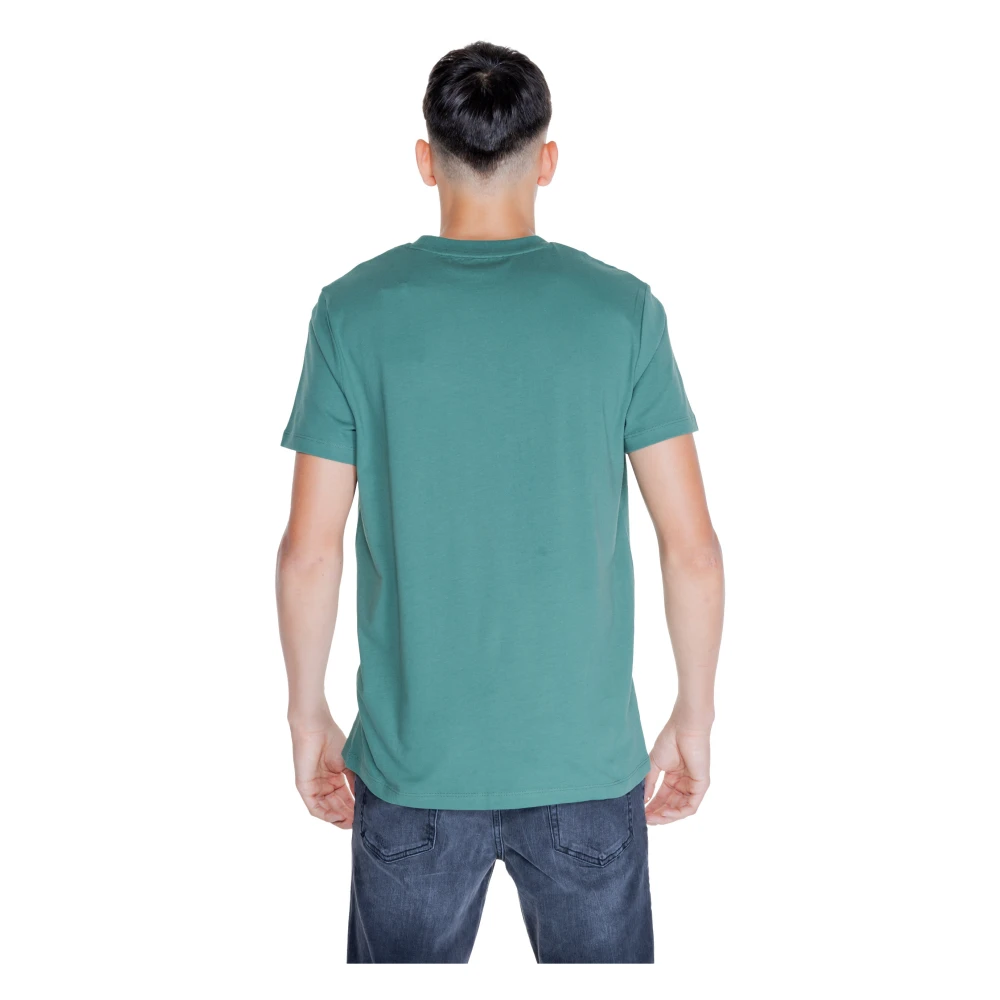 Peuterey Groene Korte Mouw Ronde Hals T-shirt Green Heren