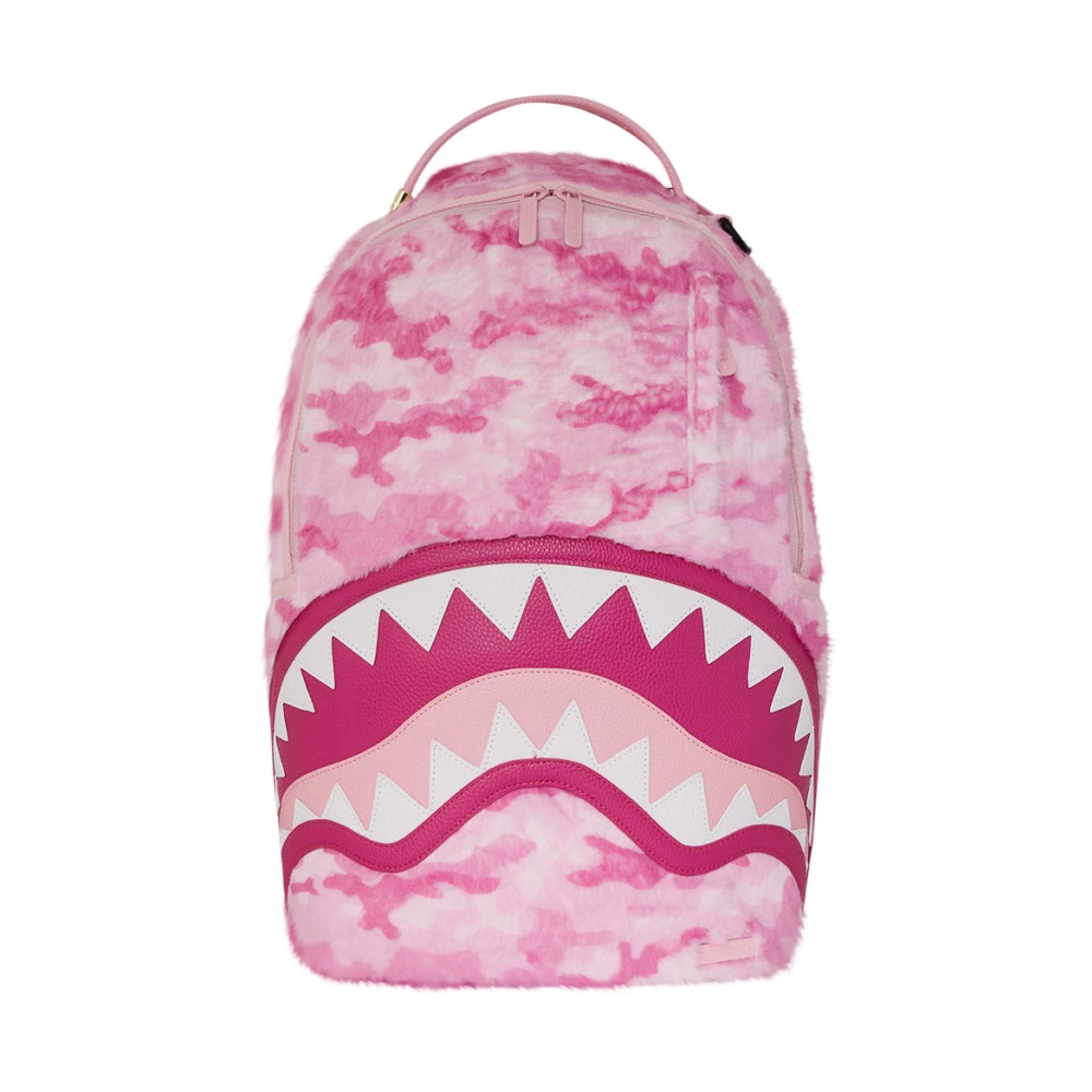 Sprayground Roze Haai Bont Rugzak Pink Unisex
