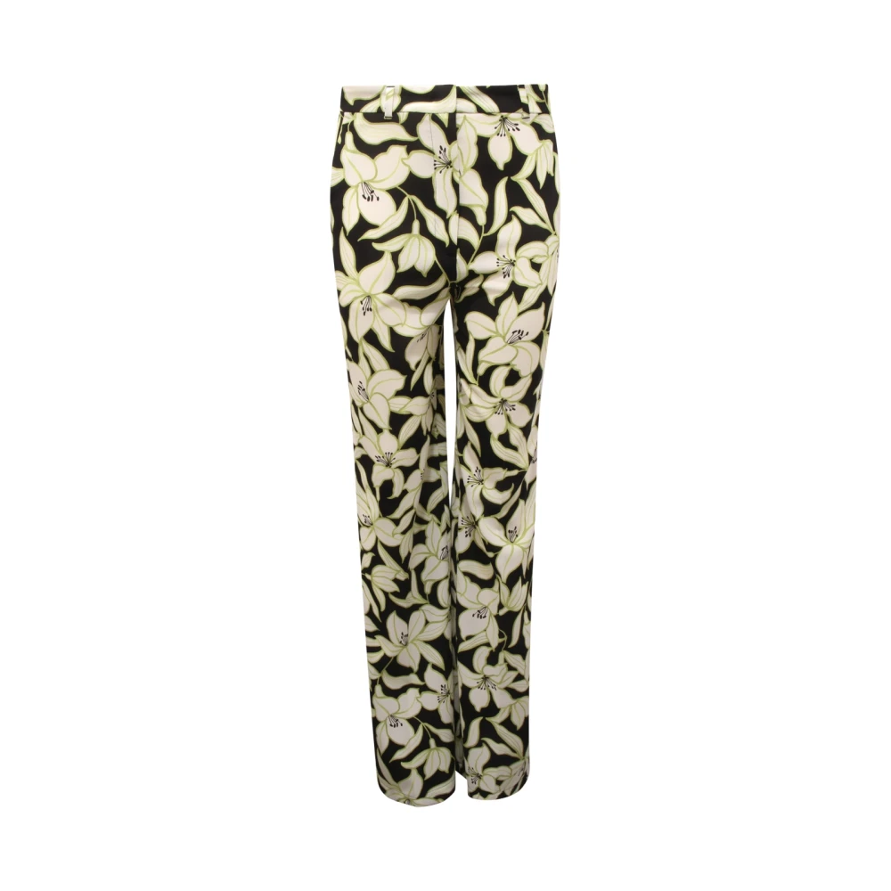 Max Mara Women's Multicolor Straight Trousers, 2XS, Wide Trousers