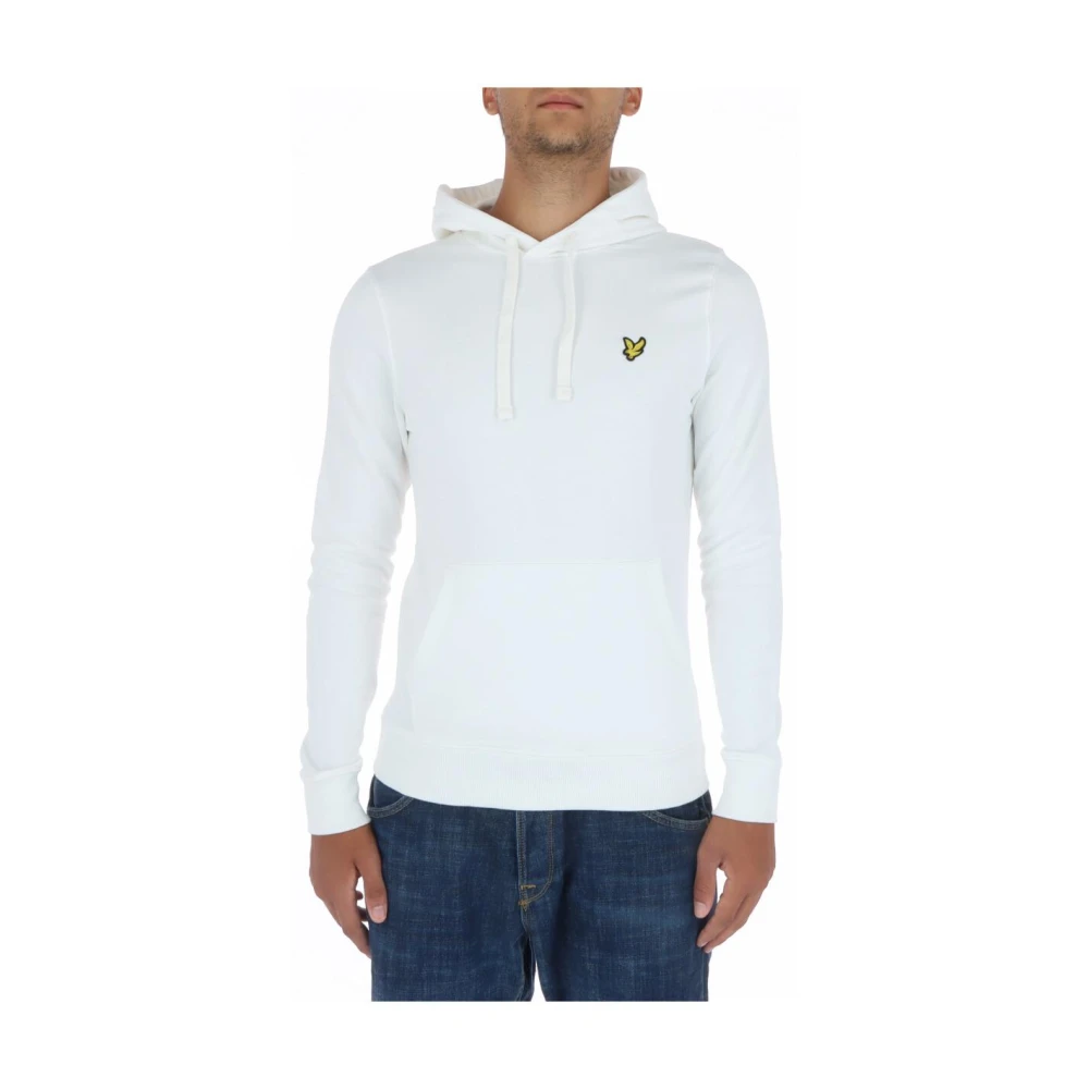 Lyle & Scott Men's White Classic Fit Cotton Hoodie