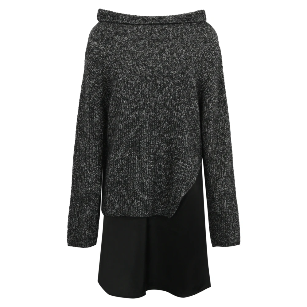 Pinko Wollen mix trui jurk Gray Dames