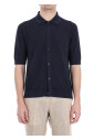 polo-en-coton-bleu