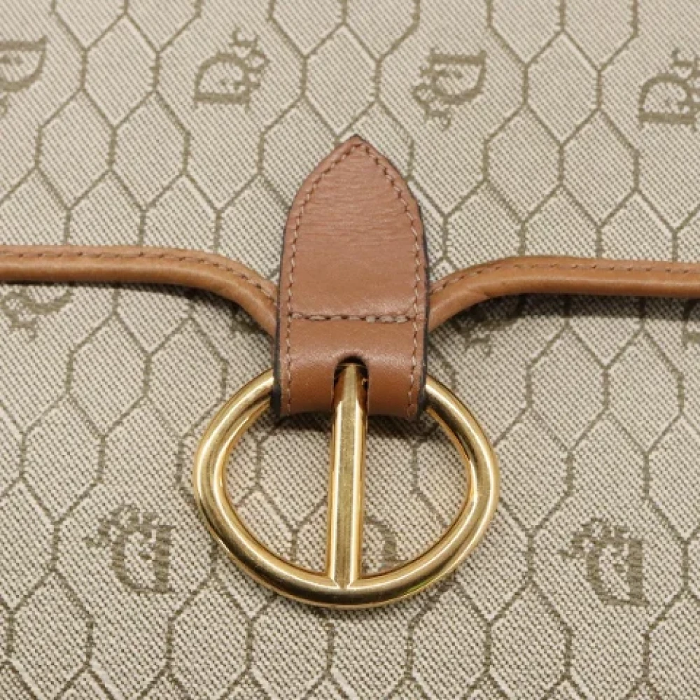 Dior Vintage Pre-owned Canvas dior-bags Beige Dames