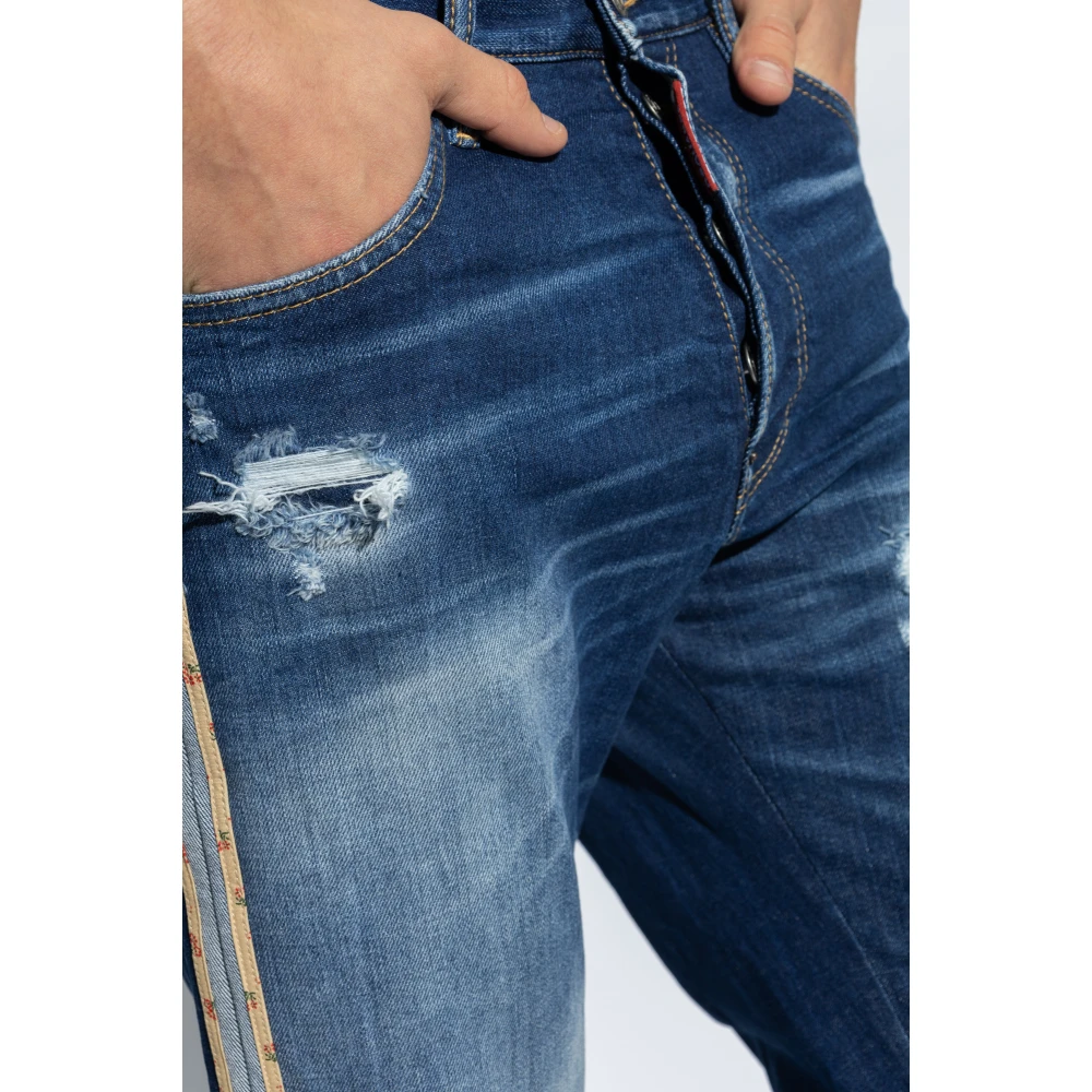 Dsquared2 642 jeans Blue Heren
