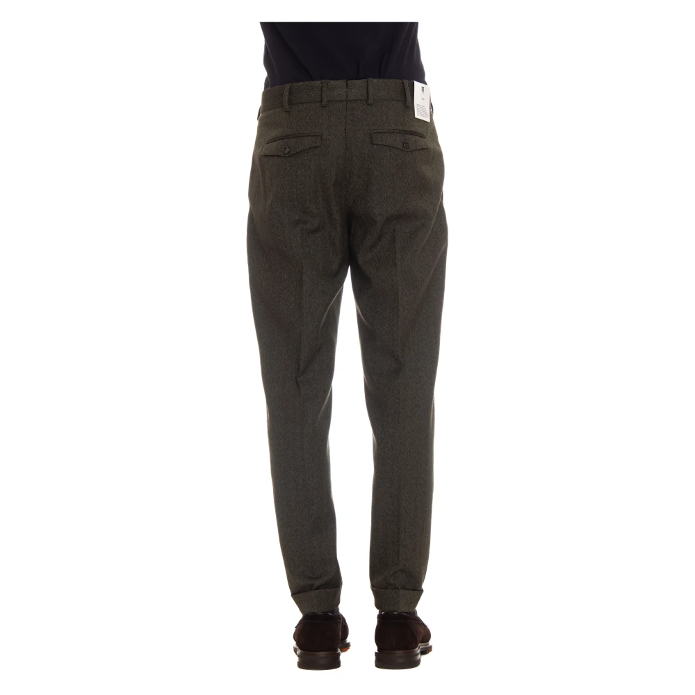 PT Torino Groene op maat gemaakte broek met rits Green Heren