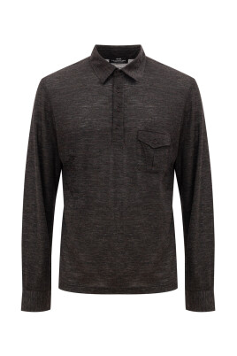 dark-grey-long-sleeve-polo-shirt