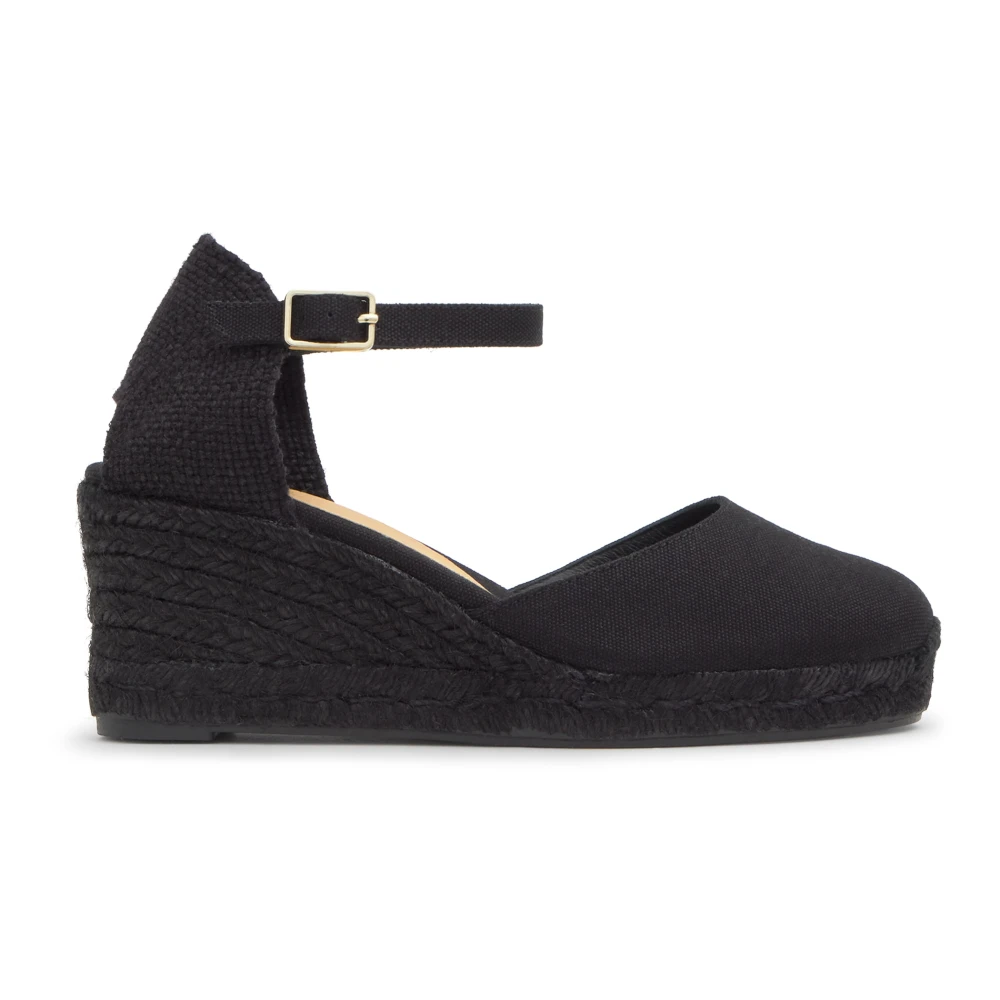 Castañer Women's Black Carol Wedge Espadrille - Wedges - 5 Uk - Shoes