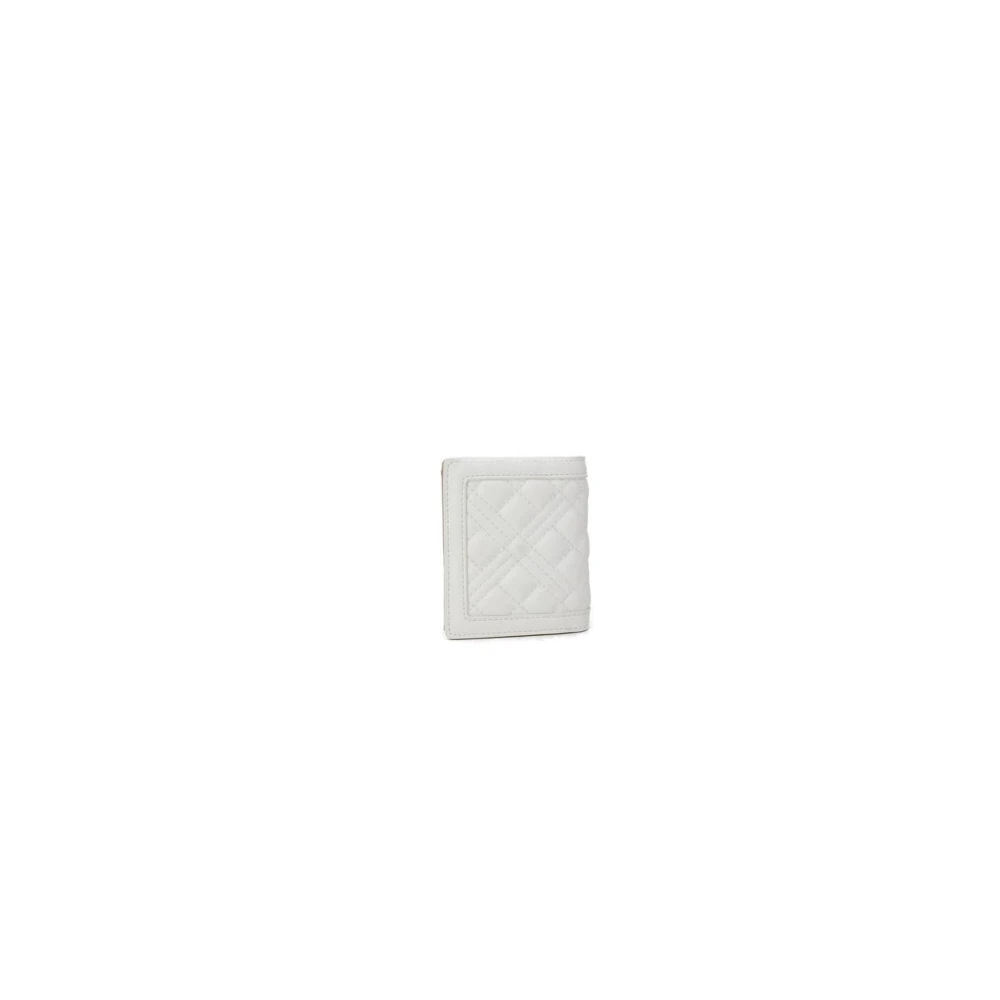 Love Moschino Kleine Polyurethaan Portemonnee Collectie Lente Zomer White Dames