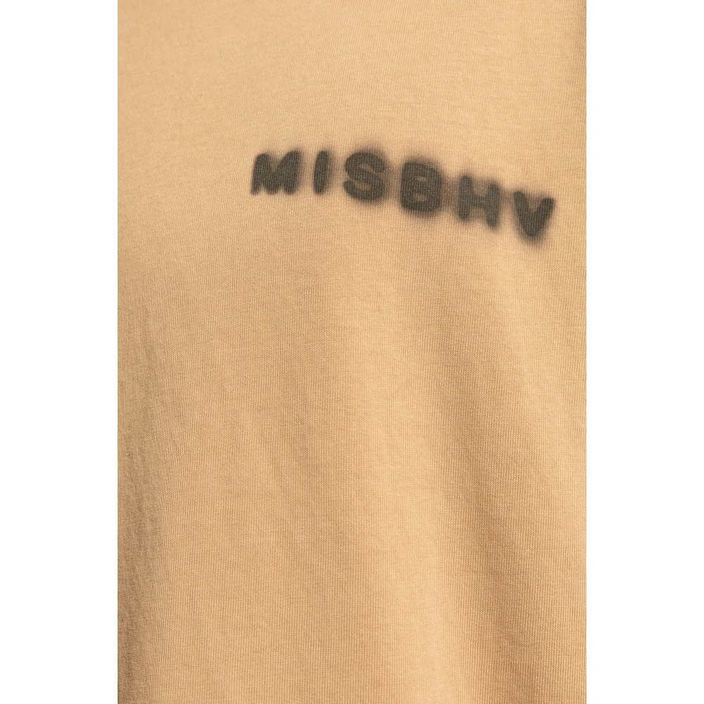 Misbhv T-shirt met logo Beige Heren