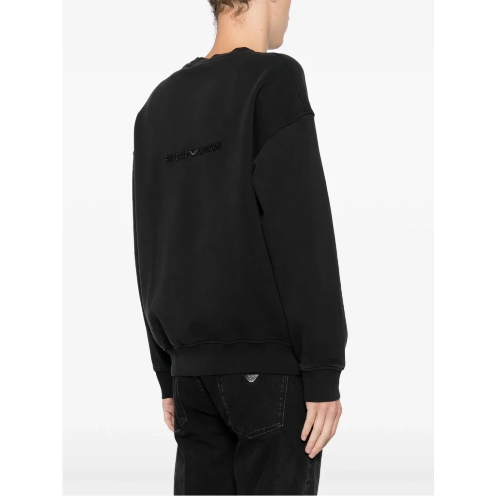 Emporio Armani Stijlvolle Sweatshirt in Zwart Aw24 Black Heren