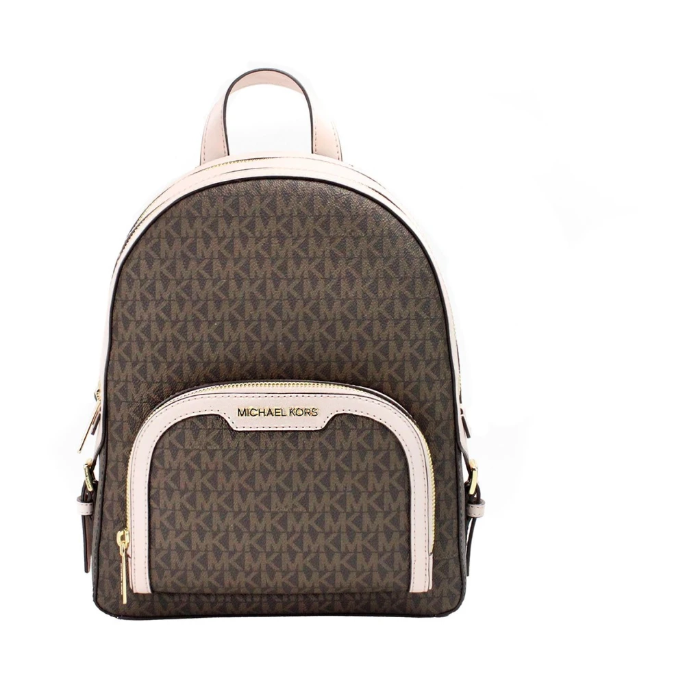 Michael Kors Jaycee Medium Zip Pocket Rugzak Brown Dames