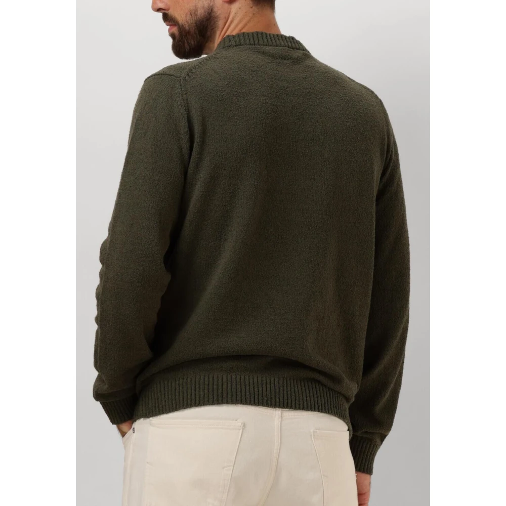 Selected Homme Groene Gebreide Crew Neck Trui Green Heren