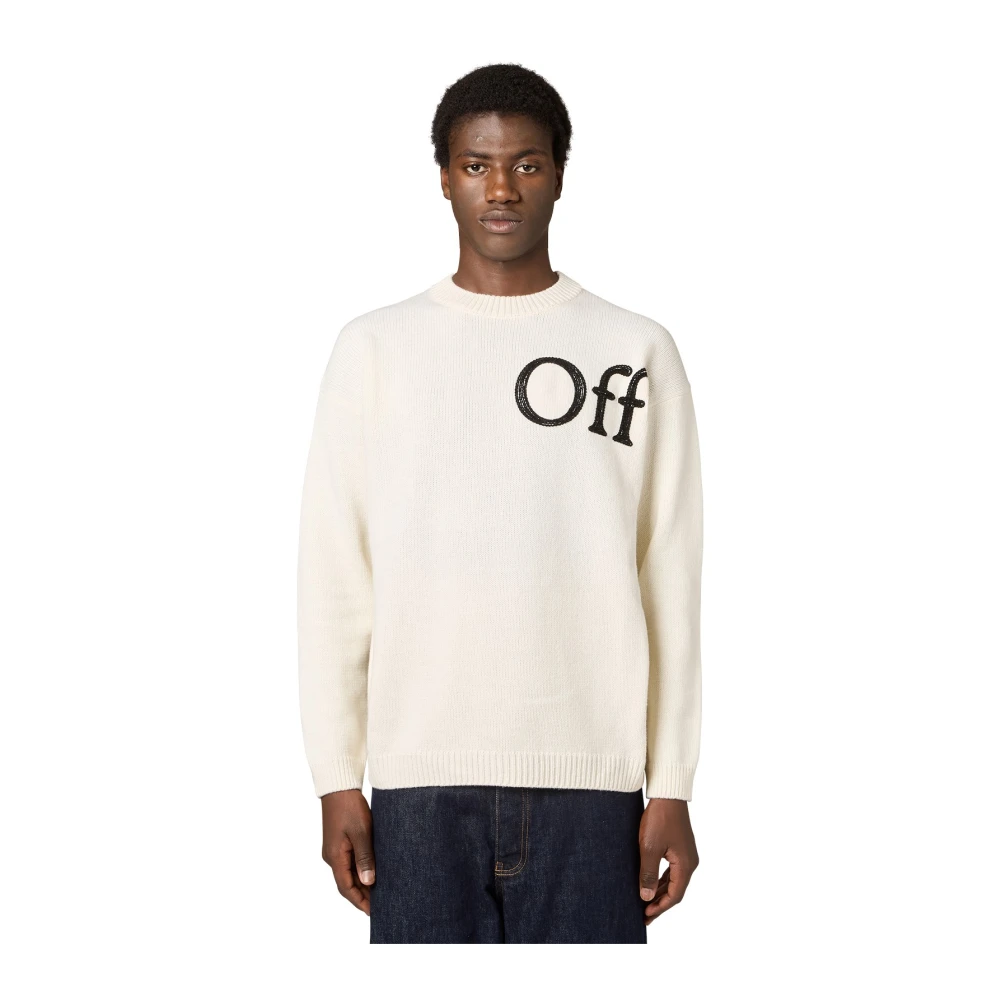 Off White Uomo Beige Maglie, S, New,