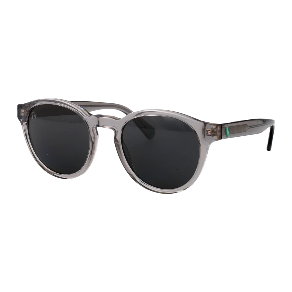 Polo Ralph Lauren Man Sunglass PH4192 - Frame color: Shiny Transparent Grey, Lens color: Dark Grey - Image 4