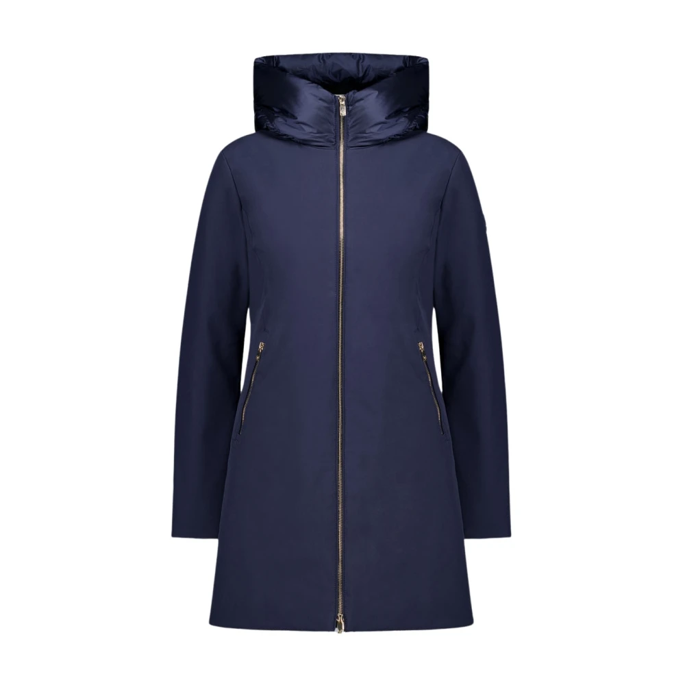 Ciesse Piumini Mire 2.2 Lange blauwe softshell jas met capuchon Blue Dames