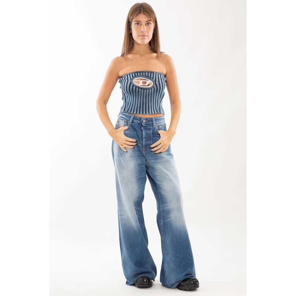 Diesel Vintage Mid Wash Relaxed Jeans Blue Dames