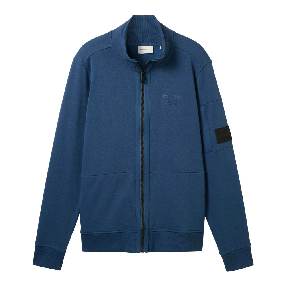 Tom Tailor Nachtblauwe Stand Up Jack Print Blue Heren