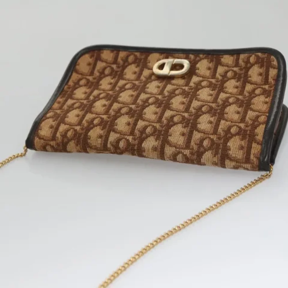 Dior Vintage Pre-owned Canvas dior-bags Brown Dames