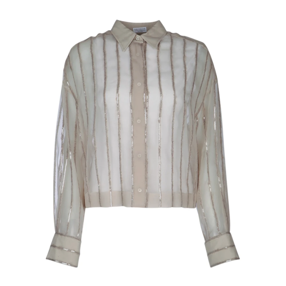 BRUNELLO CUCINELLI Stijlvolle Shirt voor Mannen Beige Dames